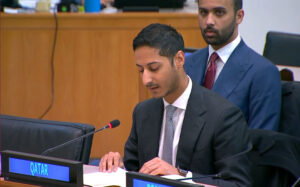 دولة قطر تجدد موقفها الثابت من عدالة القضية الفلسطينية ودعمها الكامل لسيادة الشعب الفلسطيني على موارده الطبيعية في أرضه