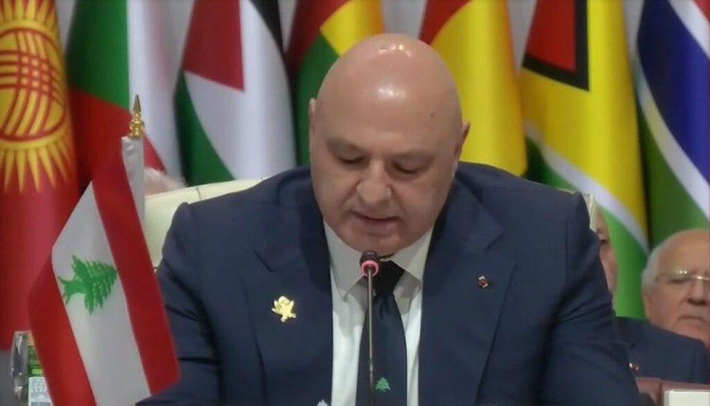 الرئيس اللبناني: المستهدف الحقيقي في العداون على قطر كان مفهوم الوساطة ومبدأ الحلول بالحوار