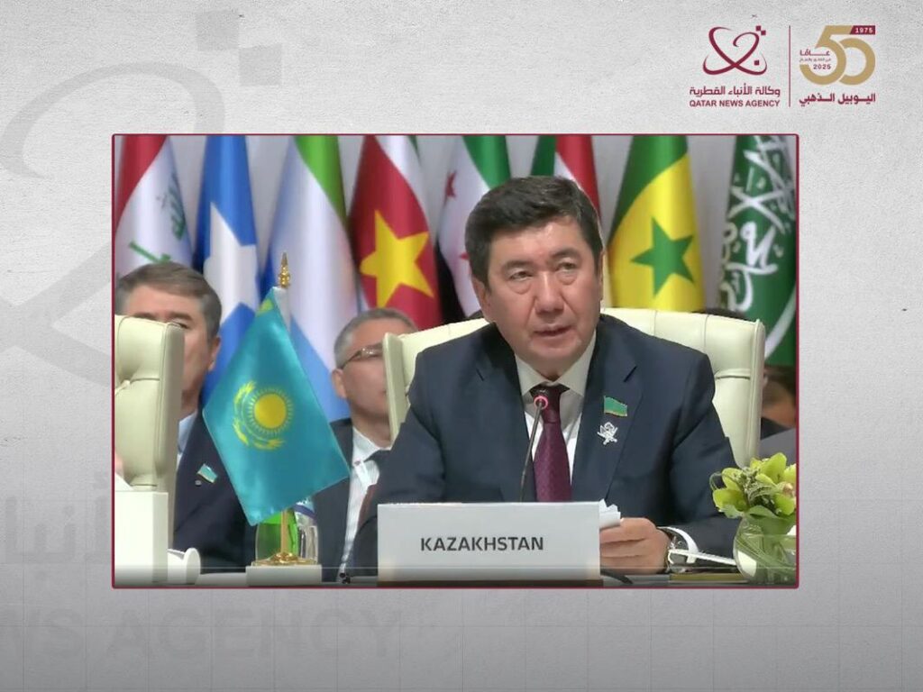 رئيس مجلس النواب الكازاخستاني: قطر شريك مهم ودعمنا لها ثابت أمام الاعتداءات الإسرائيلية