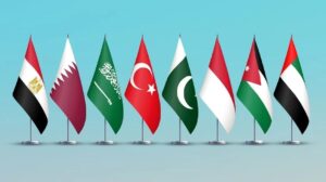 السعودية ومصر والأردن والإمارات وإندونيسيا وباكستان وتركيا وقطر يعربون عن بالغ قلقهم إزاء التصريحات الصادرة عن الجانب الإسرائيلي بشأن فتح معبر رفح في اتجاه واحد بهدف إخراج سكان قطاع غزة إلى جمهورية مصر العربية