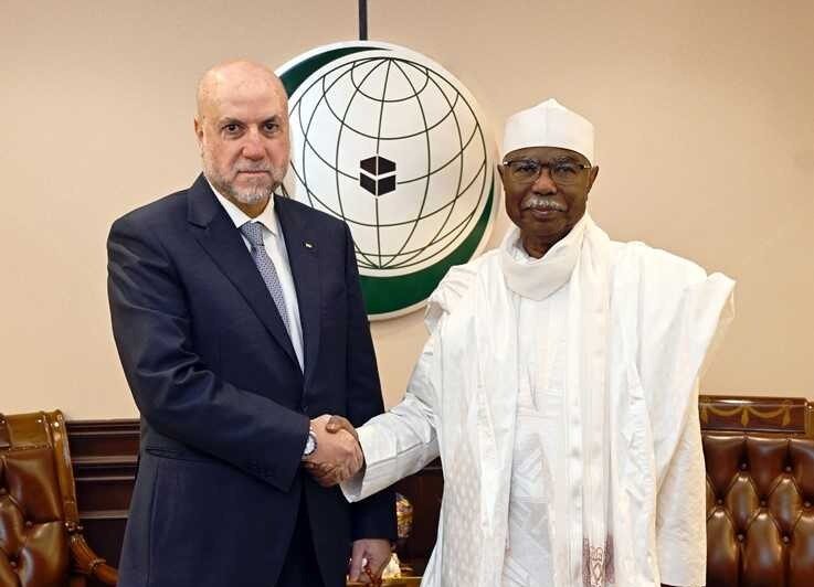 الأمين العام لمنظمة التعاون الإسلامي يستقبل قاضي قضاة فلسطين الشرعيين الدكتور محمود الهباش