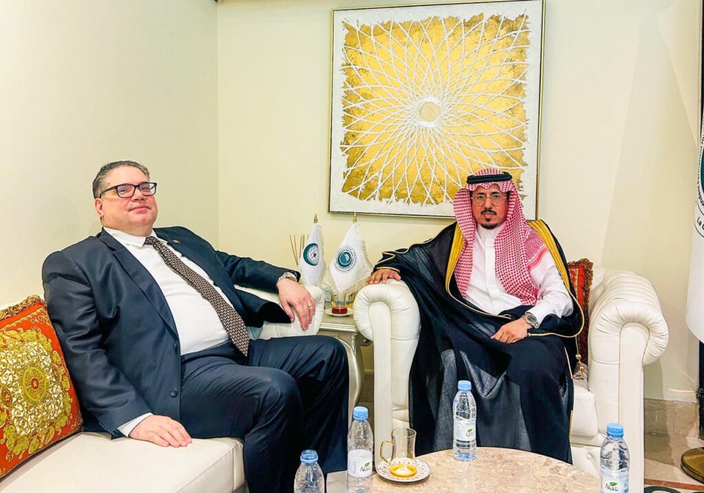 The Executive Director of the Independent Permanent Human Rights Commission receives the Permanent Representative of Turkey to the Organization of Islamic Cooperation