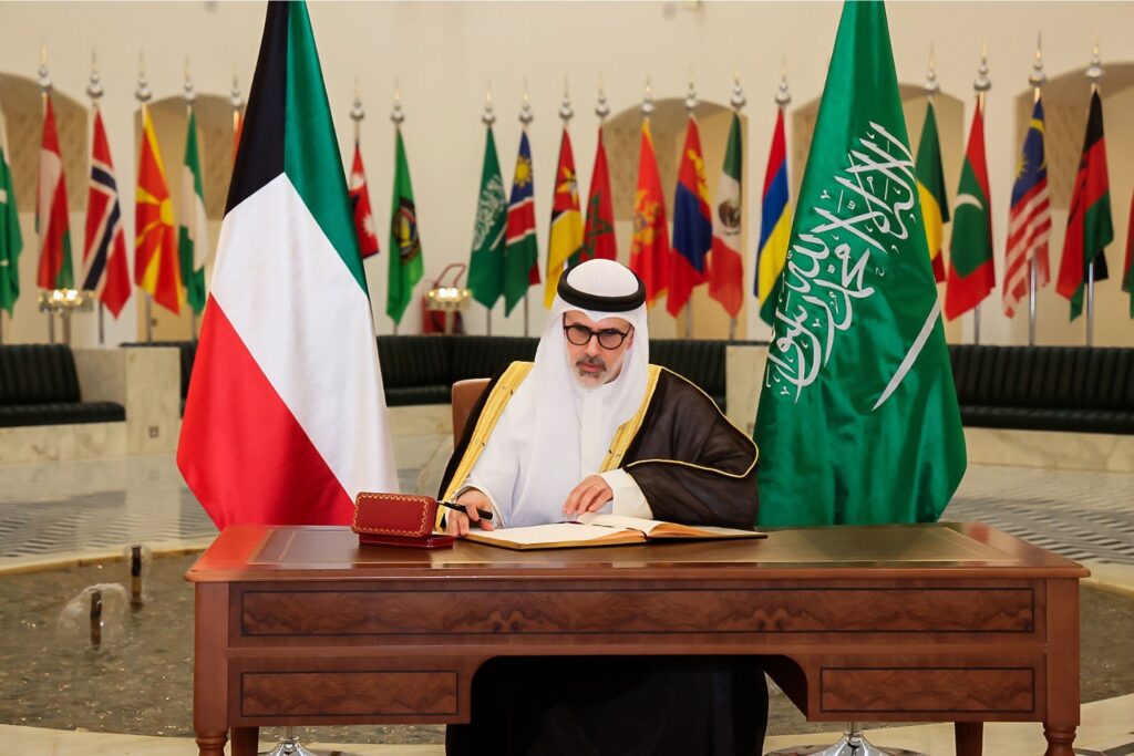 The Kuwaiti Foreign Minister meets his Saudi counterpart in Riyadh and they discuss the Iranian aggression against the region.